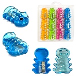 Точилка " KWELT " пластиковая Caterpillar 1 отверстие, с контейнером, цвет ассорти, пластиковая упаковка