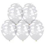 Шар латексный шелкография 14"/36см Кристалл Облака