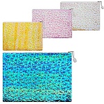 Папка на молнии " KWELT " А4 (250*340*10мм) Звезды, ассорти (без возможности выбора цвета), ПВХ, 34*25см