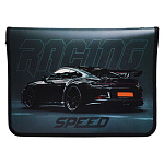 Папка " Пчелка " А4-04 (325*230*25мм) молния вокруг Racing speed, печать на пластике