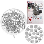 Шар латексный " KWELT " 20"/50см Bobo прозрачный с серебряными конфетти