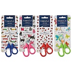 Ножницы детские " Bruno Visconti " Happycut 13,7см, металлические, безопасные закругленные лезвия, 4 дизайна, картонный блистер