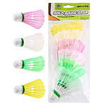 Волан для бадминтона " Рыжий кот " 6шт пенопластовый, в пакете