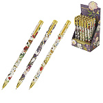 Ручка шариковая " Bruno Visconti " Flora. Bloom flowers, синяя 0,38мм, толщина письма 0,38мм, пластиковый корпус, покрытие soft-touch, цвет корпуса - ассорти multicolor, металлизированный наконечник, колпачок с клипом, сменный стержень, картонный дисплей