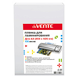Пленка для ламинирования " deVente " А3 0,1мм, матовая, 100л, 303*426мм