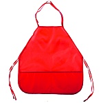 Накидка для труда " deVente " 45*54см красный, 3 кармана, водоотталкивающая ткань