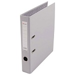 Папка-регистратор А4 " Lamark " сборная 50мм серая, ПВХ, пластиковый карман со сменной этикеткой, металлическая окантовка