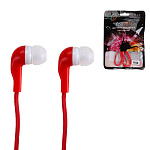 Наушники " FaisON " FH5, First, красные, внутриканальные, проводные, jack 3,5мм, длина - 1,2м