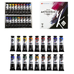 Краски акриловые художественные " Мастер-Класс " 18цв по 18мл в тубах, картонная упаковка