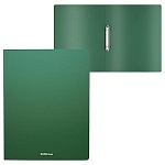 Папка 2 кольца " Erich Krause " А4 24мм Matt Classic зеленая, пластик 0,40мм, с текстурой поверхности " песок "