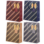 Пакет бумажный " Basir " 30*40*10см For you, ассорти (без возможности выбора дизайна), ламинированный, тиснение фольгой