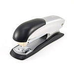 Степлер №24/6, 26/6 на 25л " Lamark " 100скоб Ulrich металлический, встроенный антистеплер, противоскользящая резиновая вставка, два режима скрепления скоб, глубина закладки бумаги 57мм, металлический механизм подачи скоб, серый, картонная упаковка