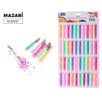 Бисер " Mazari " 6цв, 4мм, круглый, 40 колб, европодвес