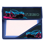 Папка " Пчелка " МАЛЫЙ ФОРМАТ А5-36 (230*190*50мм) на липучке 2отделения Turbo, клапан, с уголком, пластик