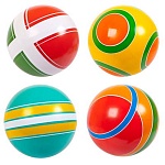 Мяч резиновый d=20см Классика, ассорти (без возможности выбора дизайна), накачанный