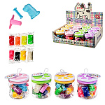 Тесто для лепки " Mazari " Лапки, 104гр, 8цв, формочки 2шт, пластиковая упаковка