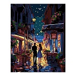 Картина по номерам " Lori " 40*50см Вечерняя романтика, состав набора: холст с контуром на подрамнике, краски, 3 кисти, вспомогательный лист, акриловый лак, крепления, инструкция, картонная упаковка, европодвес