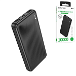 Аккумулятор внешний " Borofone " BJ55 Graceful, 10000mAh, 2 USB, Type-C (in), micro USB (in), 3,0A, LED индикатор уровня заряда, черный, пластик