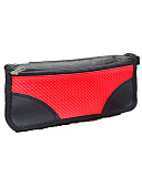 Пенал " KWELT " 1 отделение 195*90*40мм, Red skin, внешний карман на молнии, цвет - черный/красный, текстиль, пакет, европодвес