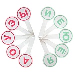 Касса (веер) " Глобус " буквы (гласные)