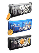 Пенал " KWELT " 1 отделение 200*90*55мм, Brooklyn, внешний карман на молнии, цвет - ассорти (без возможности выбора цвета), текстиль, брелок, пакет, европодвес