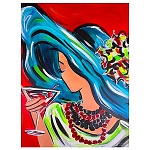 Картина алмазная " Color Kit " 40*50см Таинственная незнакомка в наборе: холст с напечатанной схемой картины, натянутый на подрамник, комплект круглых стеклянных страз разных цветов, пинцет и карандаш для удобства захвата страз, емкость для страз, полная 