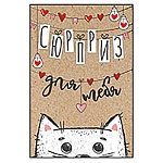 Открытка " Империя поздравлений " 475 Сюрприз для тебя! 122*182мм, без отделки, текст