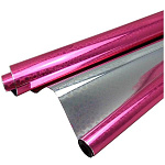 Упаковочная пленка " Браво " 70см*7,5м в рулоне, голографическая, Розовая, 40мкм