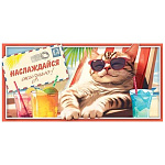 Конверт для денег " Мир открыток " 4-15 Наслаждайся жизнью! 168*83мм, без отделки, без текста