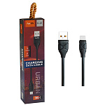 Кабель сетевой USB - Type-C " FaisON " K-22 Urban черный, круглый, 1м, 2,0А, силикон