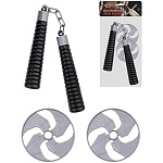 Игровой набор " Рыжий кот " Оружие к бою. Ниндзя, в наборе: нунчаки, сюрикены, пакет