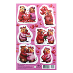 Наклейки " Мир открыток " 0-11 А6 Капибары, без отделки