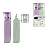 Набор текстовыделителей 2цв, глиттер, 1-4мм, Primavera " Bruno Visconti " пластиковая упаковка, европодвес