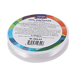 Эластичная нить " Mazari " Спандекс 0,8мм,6м бесцветная, полиуретан, для бижутерии, упаковка - термоусадочная плёнка