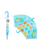 Зонт детский " KWELT " Динозавры, ассорти (без возможности выбора дизайна), 65см, d=82см, купол с рисунком, свисток на ручке, ПВХ