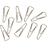 Скрепки " deVente " 31мм никелированные, треугольные, 100шт, картонная коробка