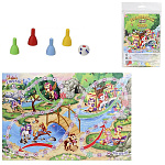 Игра ходилка 3+ " Рыжий кот " Волшебный мир пони, состав: игровое поле 42*28,5 см, 4 фишки, кубик, инструкция, картонная упаковка