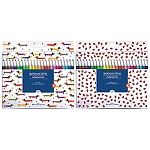 Фломастеры " Bruno Visconti " HappyColor 24цв, круглые, вентилируемый колпачок, 4 дизайна (без возможности выбора дизайна), картонная упаковка, европодвес