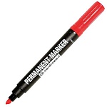 Маркер " Centropen " красный 1-4,6мм скошенный наконечник перманентный