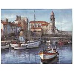 Постер магнитный 240*300мм " Морской порт " Винил, европодвес