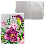 Папка 30файлов " Erich Krause " А4 Tropical Flowers разноцветная, пластик 0,55мм, с текстурой поверхности " песок "
