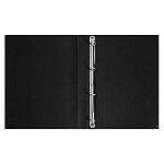 Папка 4 кольца " KWELT " А4 30мм черная, пластик 0,5мм, индивидуальный штрихкод