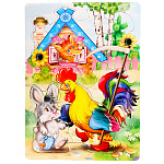 Пазлы " Антураж " Любимые сказки. Заячья избушка, 7 элементов