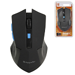 Мышь " Defender " MM-275 Accura беспроводная оптическая, 6 кнопок, синяя, 1600 DPI, USB