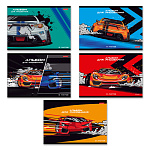 Альбом А4 12л " Светоч " Гонки (ассорти), на скобе, обложка - мелованная бумага, блок-офсет- 100г/м2, 5 дизайнов в коробке