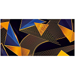 Конверт для денег " Хорошо " 445 Без названия- Абстракция, линии, 168*84мм, оранжевая фольга, без текста