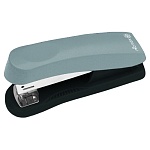 Степлер №24/6, 26/6 на 25л " Attomex " 80скоб пластиковый, два режима скрепления скоб, глубина закладки бумаги 56мм, металлический механизм подачи скоб, серый, картонная упаковка