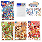 Наклейки детские " Mazari " Румбокс Автобус, 131*196мм, 1 локация, 2 листа с наклейками, 4 дизайна, ассорти, пакет, европодвес