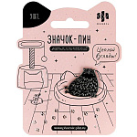 Значок " Феникс " Котики 26*30мм, игла с заглушкой, металл, пакет, европодвес