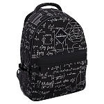 Рюкзак " Erich Krause " 44*23*33см EasyLine 20L Algebra, черный, мягкая спинка, 2 отделения, внешний карман на передней стенке на молнии, 2 боковых кармана, регулируемые лямки, кармашек на молнии на лямке